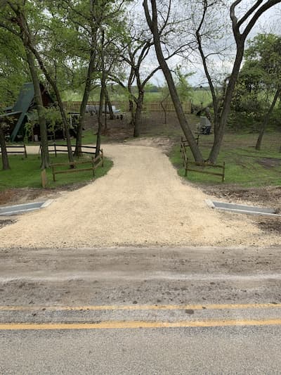 Bar D concrete and dirt work project in Erath County, Texas