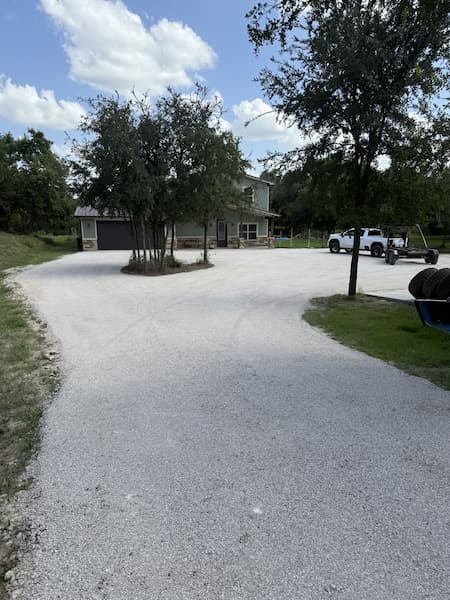 Bar D concrete and dirt work project in Erath County, Texas