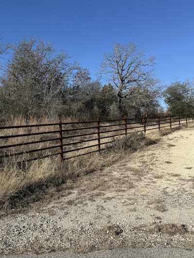 Bar D fencing project in Erath County, Texas