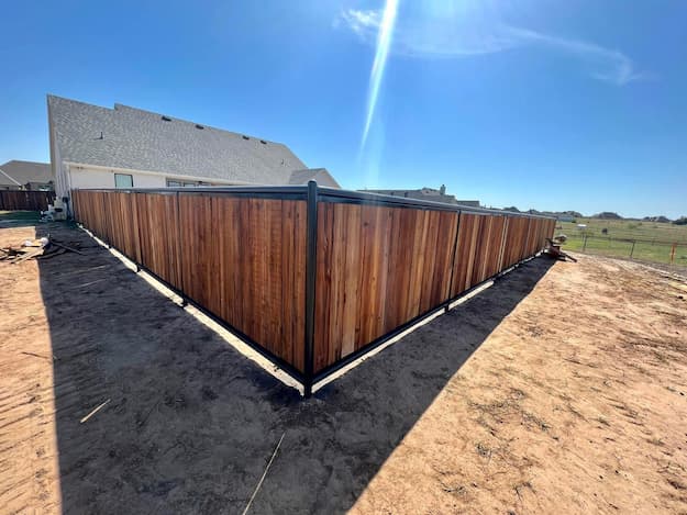 Bar D fencing project in Erath County, Texas