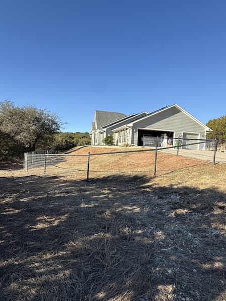 Bar D fencing project in Erath County, Texas